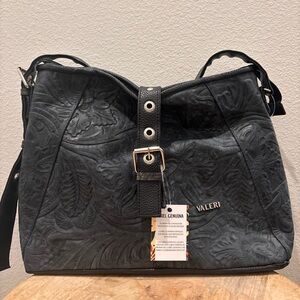 Black Embossed Women's Bag